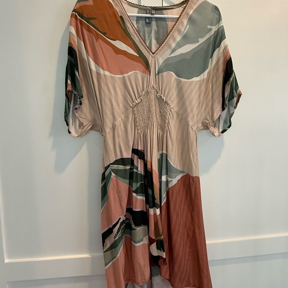 ANTHROPOLOGIE BL-NK MICRO KAFTAN ONE SIZE COVER UP DRESS